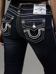 True Religion Womens Super T Joey Skinny Fit Blue Low Rise Jeans