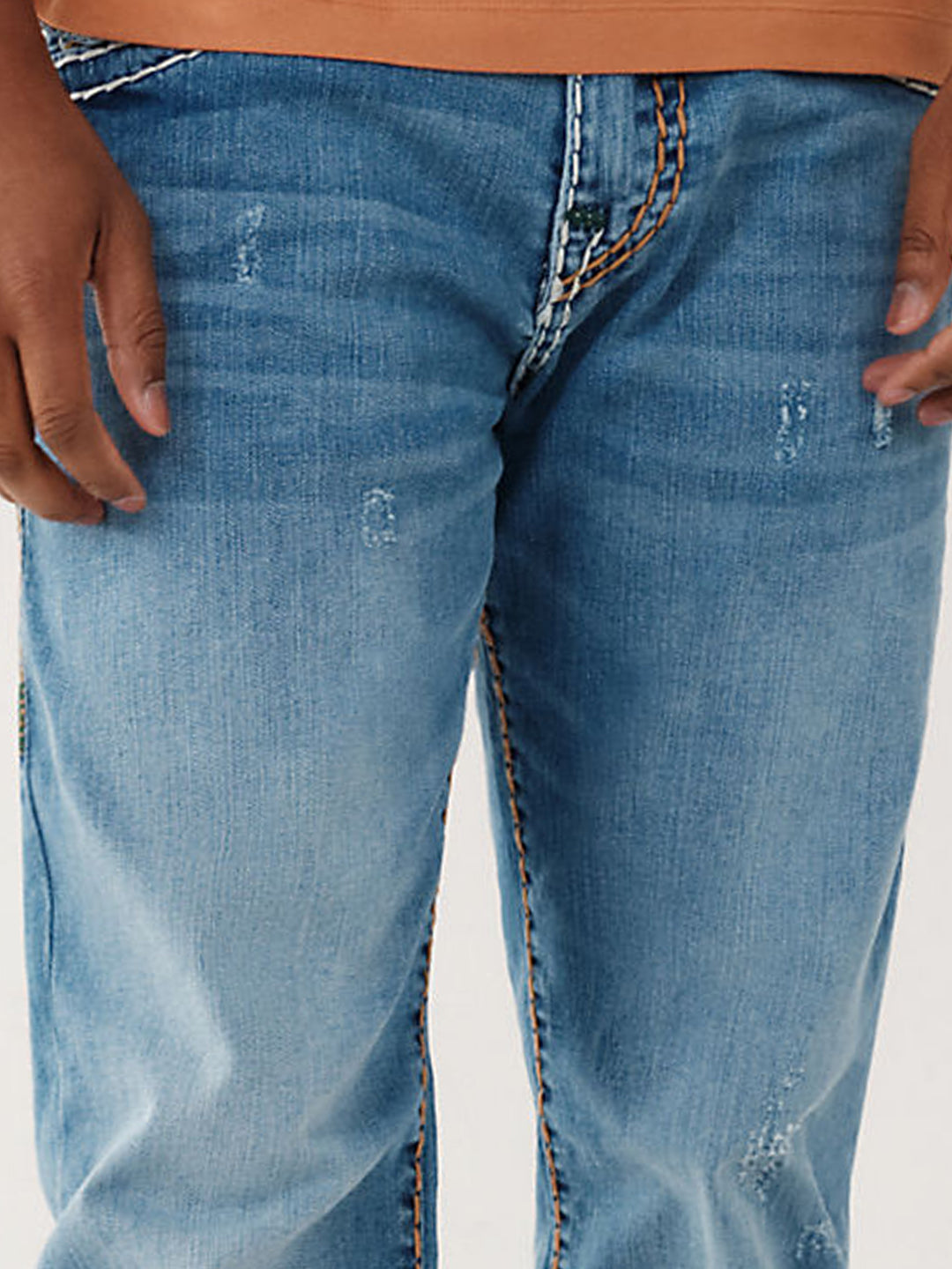 Men super t ricky straight fit light wash jeans