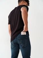 True Religion Big T MB3 MEGA Skinny Blue Mid Rise Jeans