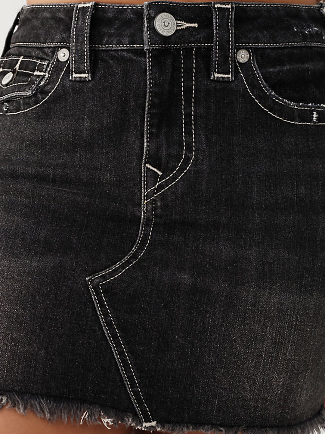 Black sadie skinny fit denim skirt