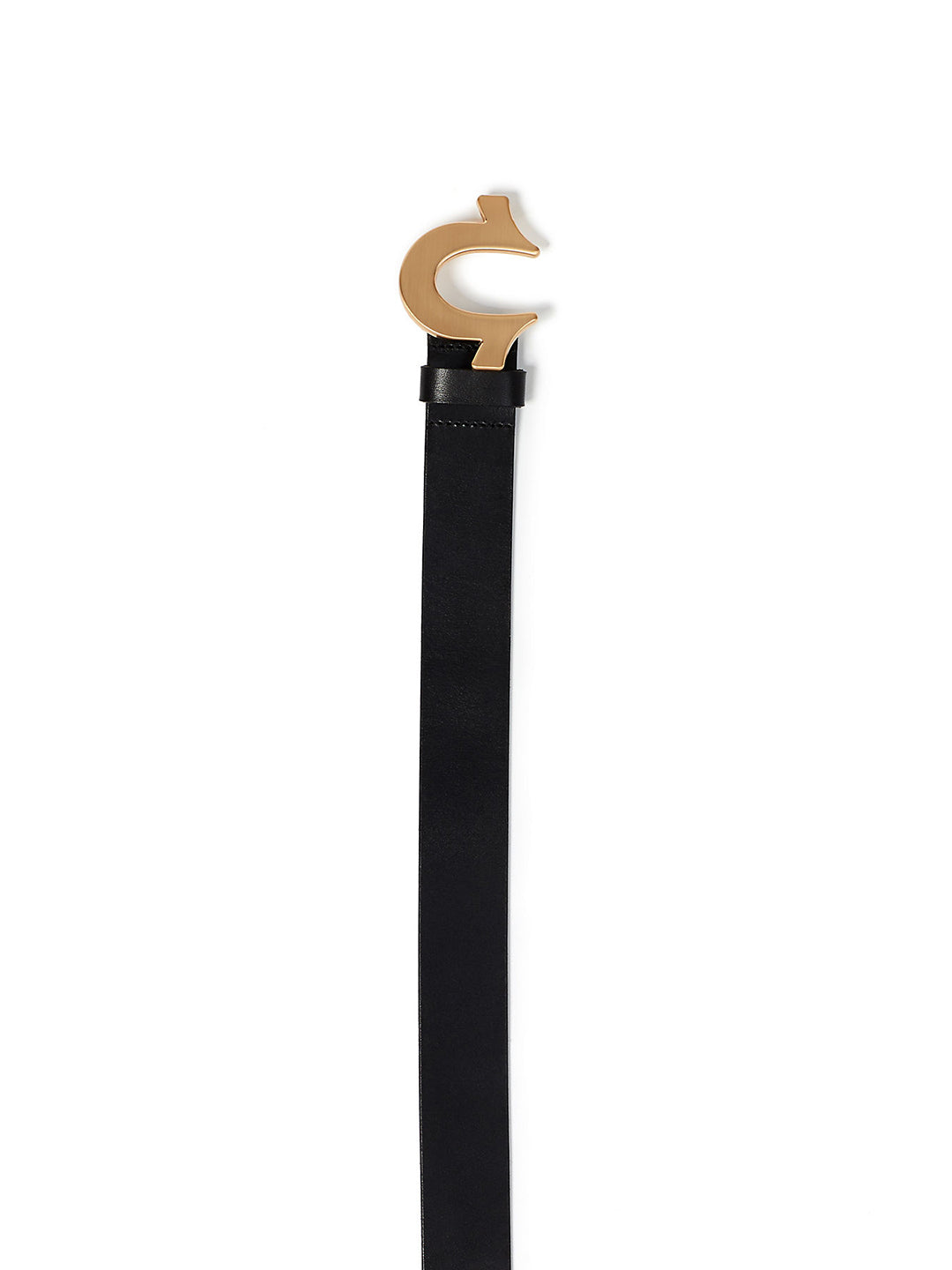 True Religion Black Horseshoe Casual Belt
