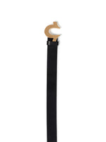 True Religion Black Horseshoe Casual Belt