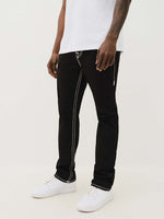 True Religion Black Stretchable Ricky Super T Men Jeans