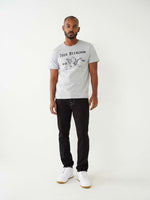 TRUE RELIGION Men Painted HS Black Rocco Jeans