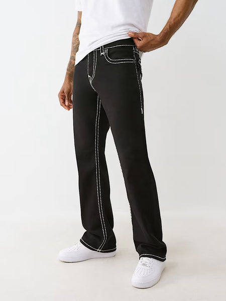 True Religion Men Supert Black Bootcut Fit Jeans