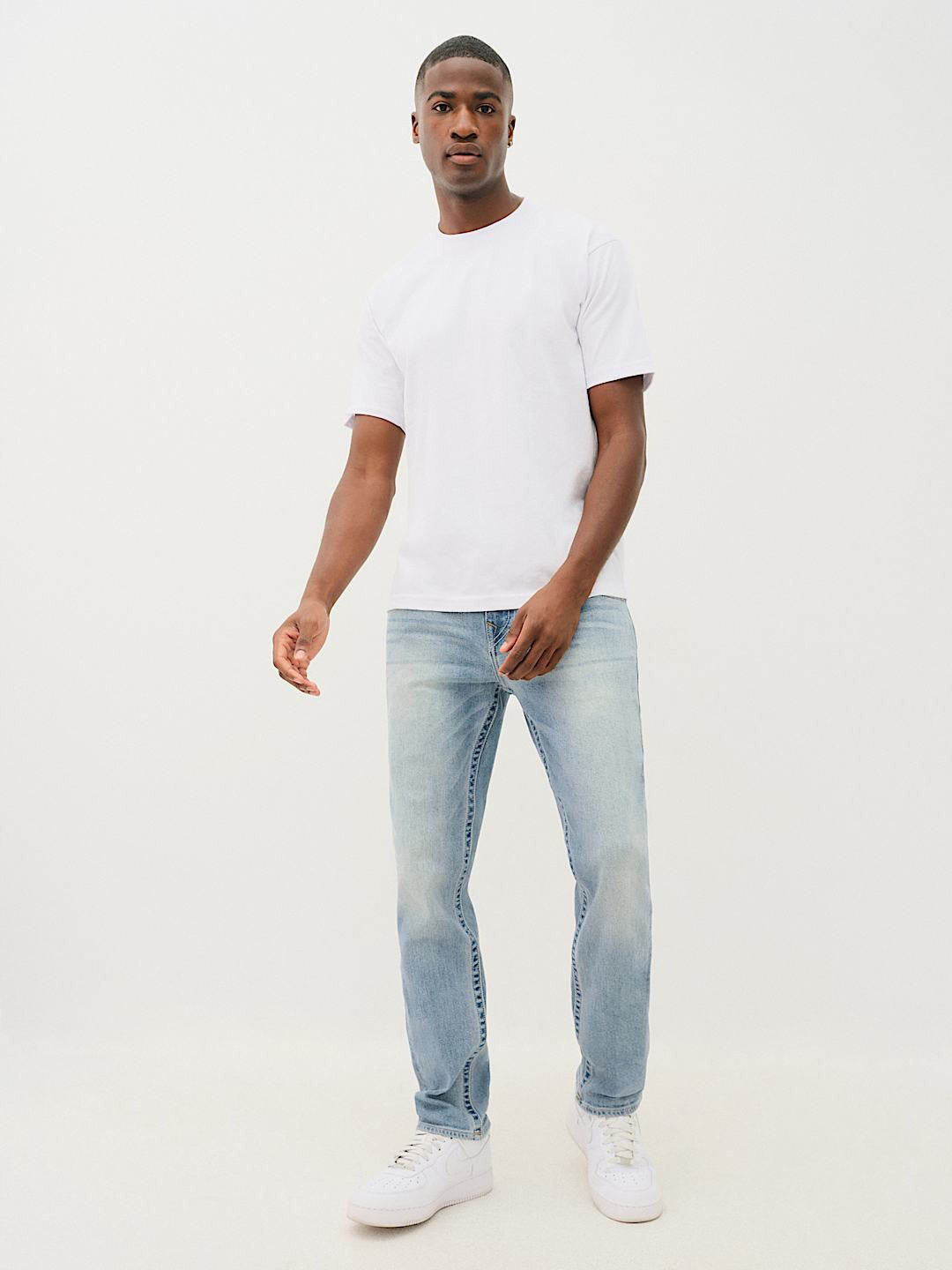 TRUE RELIGION Men SN Light Blue Rocco Jeans