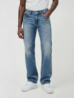 True Religion Blue Cotton Solid Men Jeans