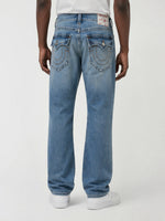 True Religion Blue Cotton Solid Men Jeans