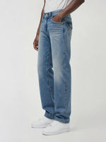True Religion Blue Cotton Solid Men Jeans