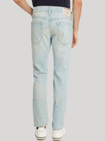 True Religion Mens SN Rocco Slim Fit Blue Mid Rise Jeans