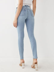 True Religion Womens Big T Halle Super Skinny Fit  Mid Rise Jeans